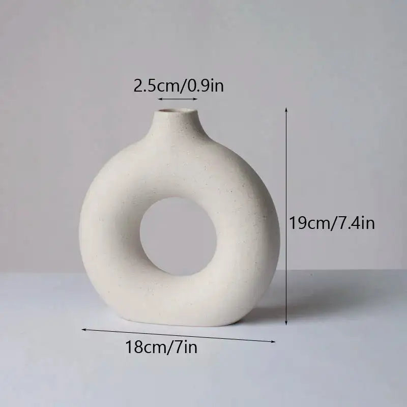 Round Ceramic Vase - The Bargain Fest