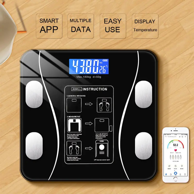 Bluetooth Digital Body Fat Scale - The Bargain Fest