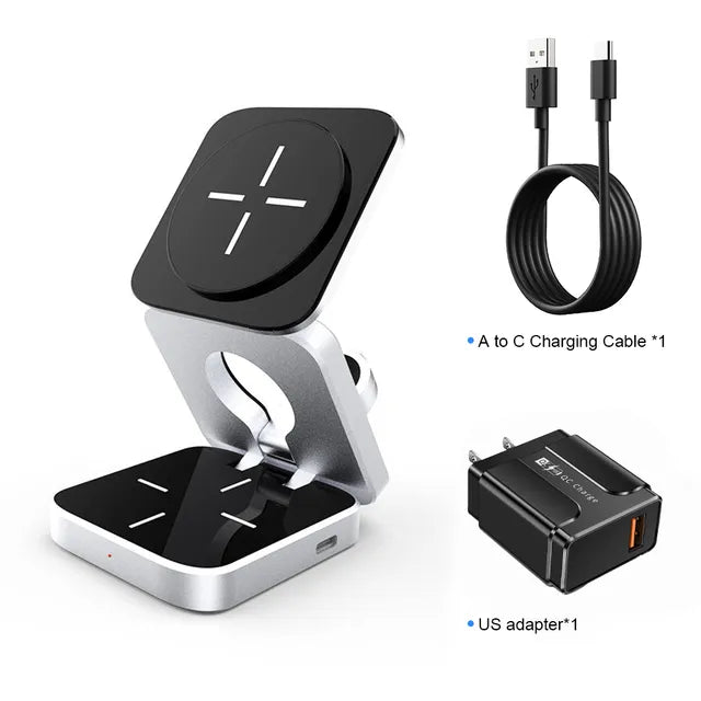 3 in 1 Wireless Charging Station - The Bargain Fest