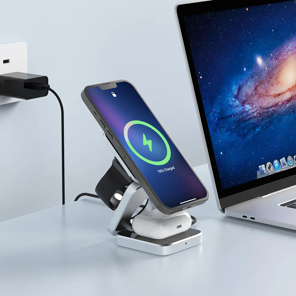 3 in 1 Wireless Charging Station - The Bargain Fest