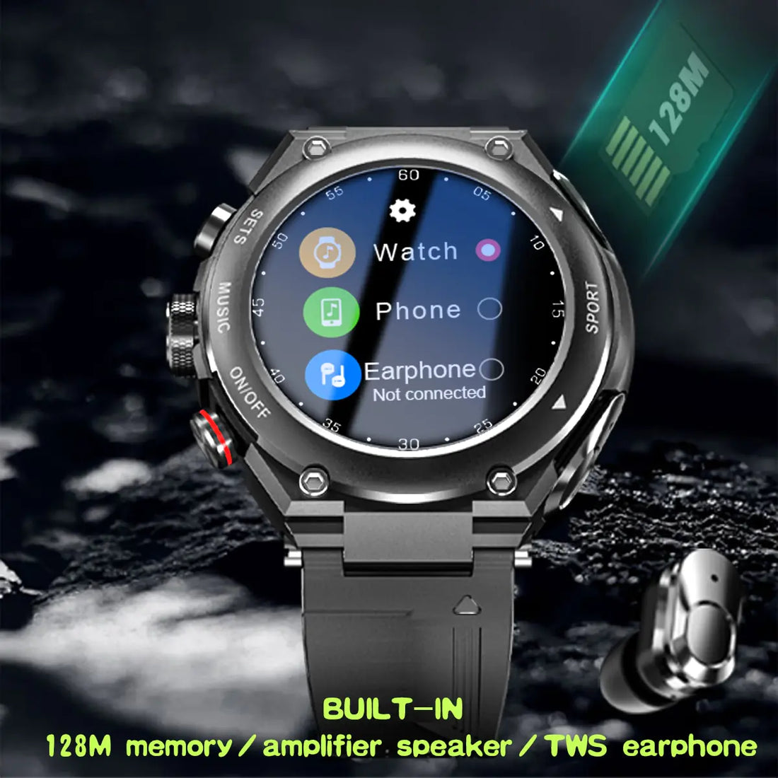 Smart Watch with Earbuds - The Bargain Fest