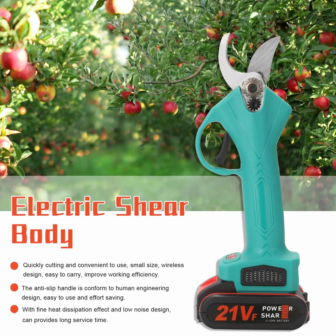 Effortless Gardening: 21V Cordless Electric Pruner - The Bargain Fest