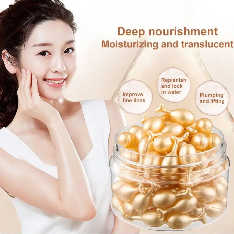 Capsules Cream Collagen Supplementation Anti Wrinkle Acne Removal Whitening Moisturizing Facial Serum Skin Care Serum New - The Bargain Fest