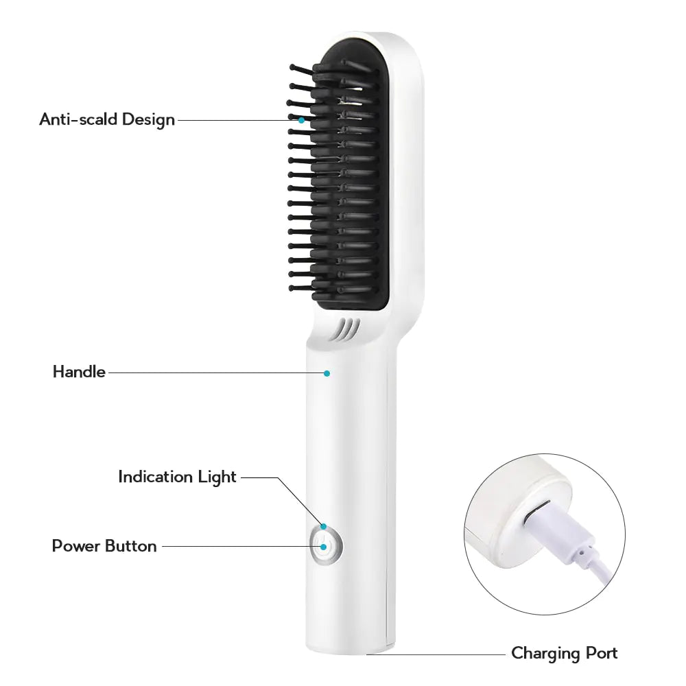 Ceramic Electric Hair Brush - The Bargain Fest