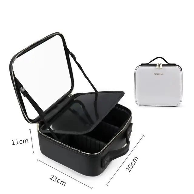 Makeup Bag with LED Mirror - Your Beauty Routine - The Bargain Fest