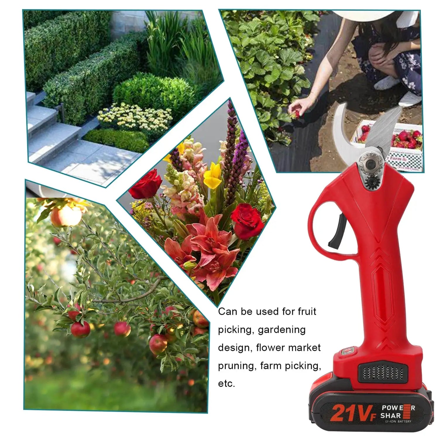 Effortless Gardening: 21V Cordless Electric Pruner - The Bargain Fest