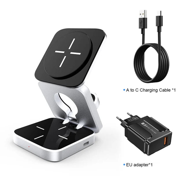 3 in 1 Wireless Charging Station - The Bargain Fest